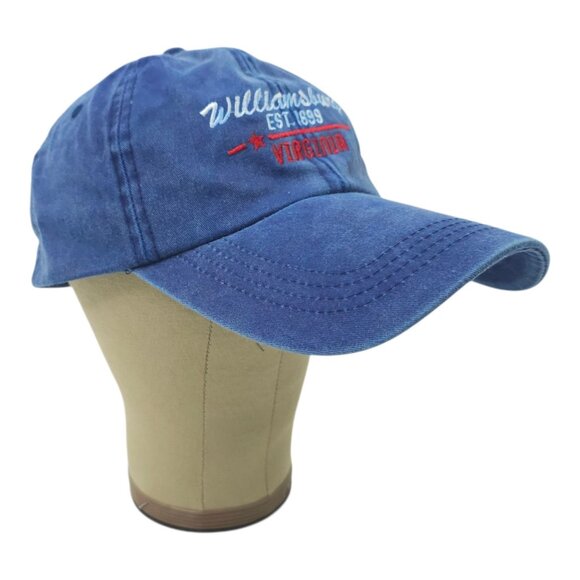 Williamsburg Virginia Strapback Cap Hat Vacation Washed Twill Embroidered NWT - Picture 3 of 14